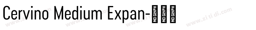 Cervino Medium Expan字体转换